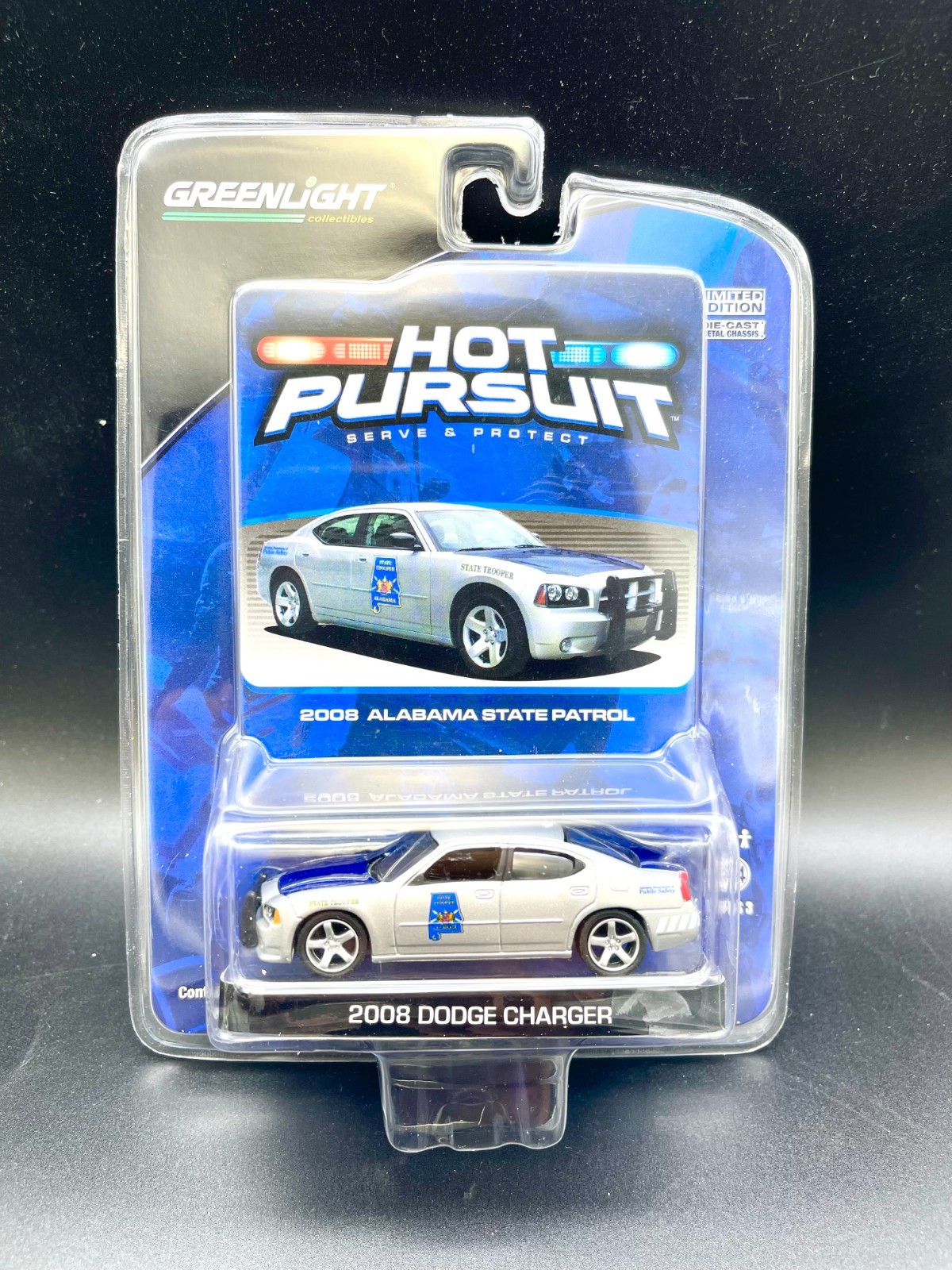 Greenlight Hot Pursuit 3 Alabama State Trooper 2008 Dodge Charger D2