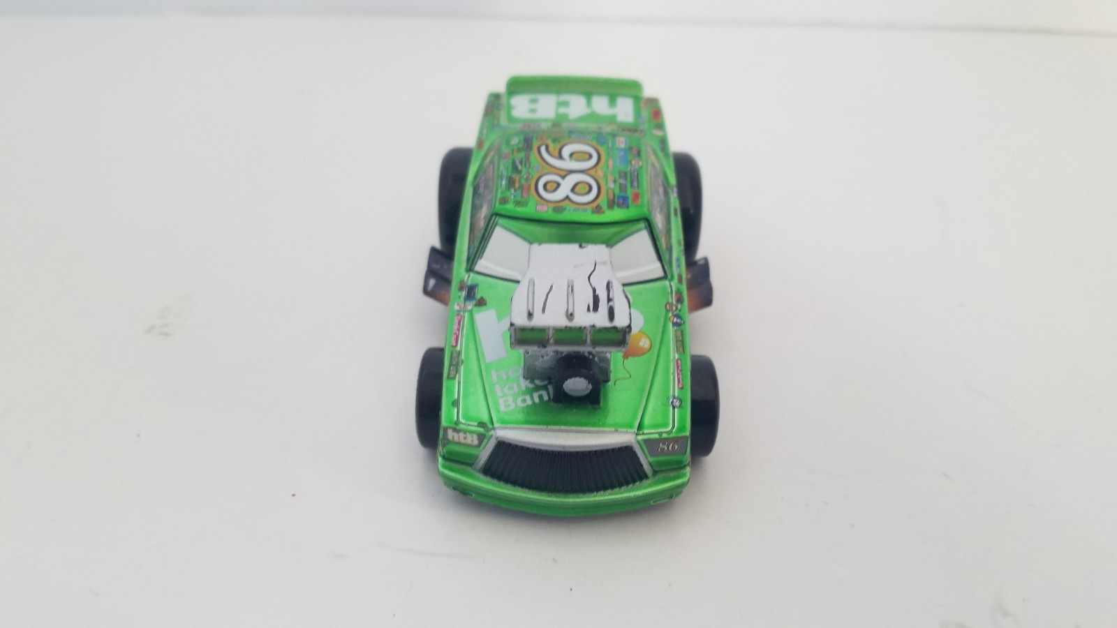 Disney Pixar Cars Green #98 Chick Hicks Diecast Car Vehicle Lot 2 Hot Roddin