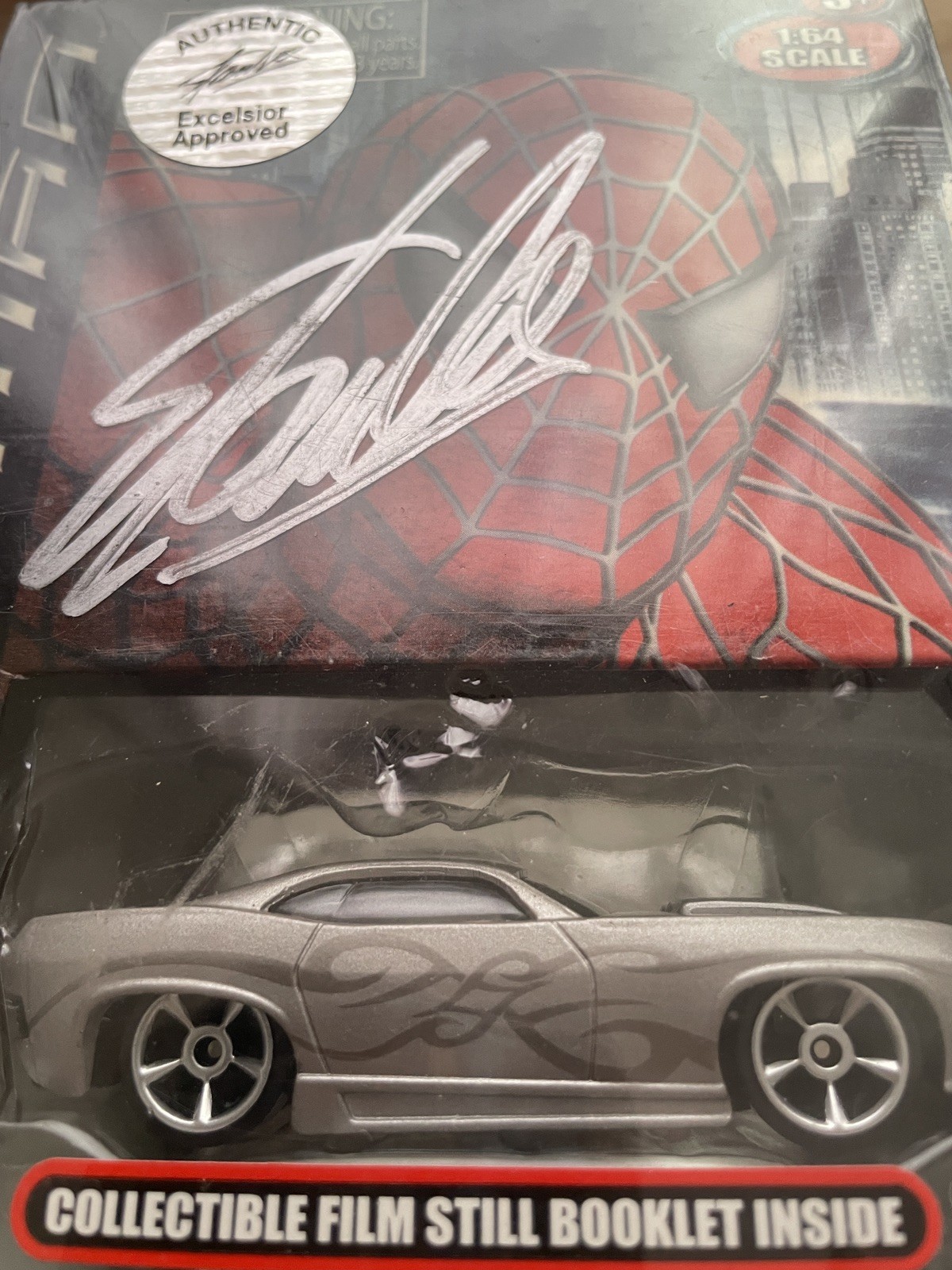 2006 MGA Ent Marvel Spider-Man 3 Platinum Edition1:64 2-Pack signed by Stan Lee