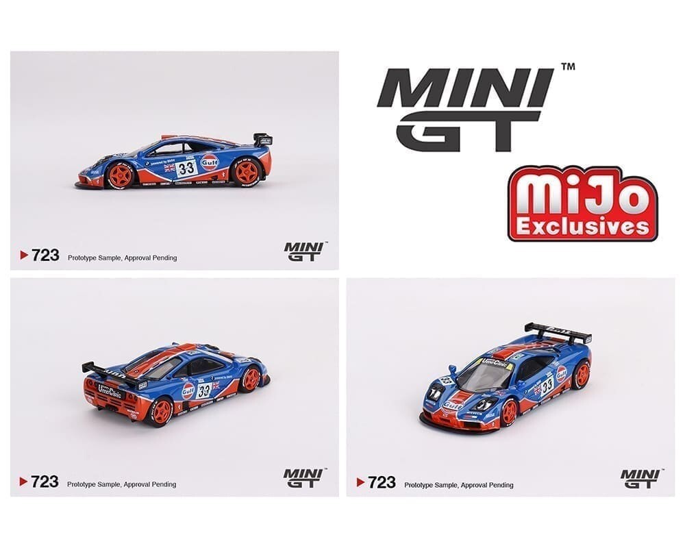 Mini GT McLaren F1 GTR #33 1996 Le Mans 24Hr GULF #723 1/64