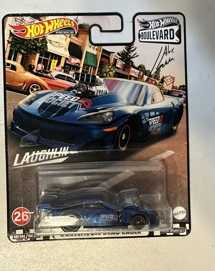 2020 Hot Wheels Premium Boulevard Real Riders CORVETTE Z06 Drag Racer #26