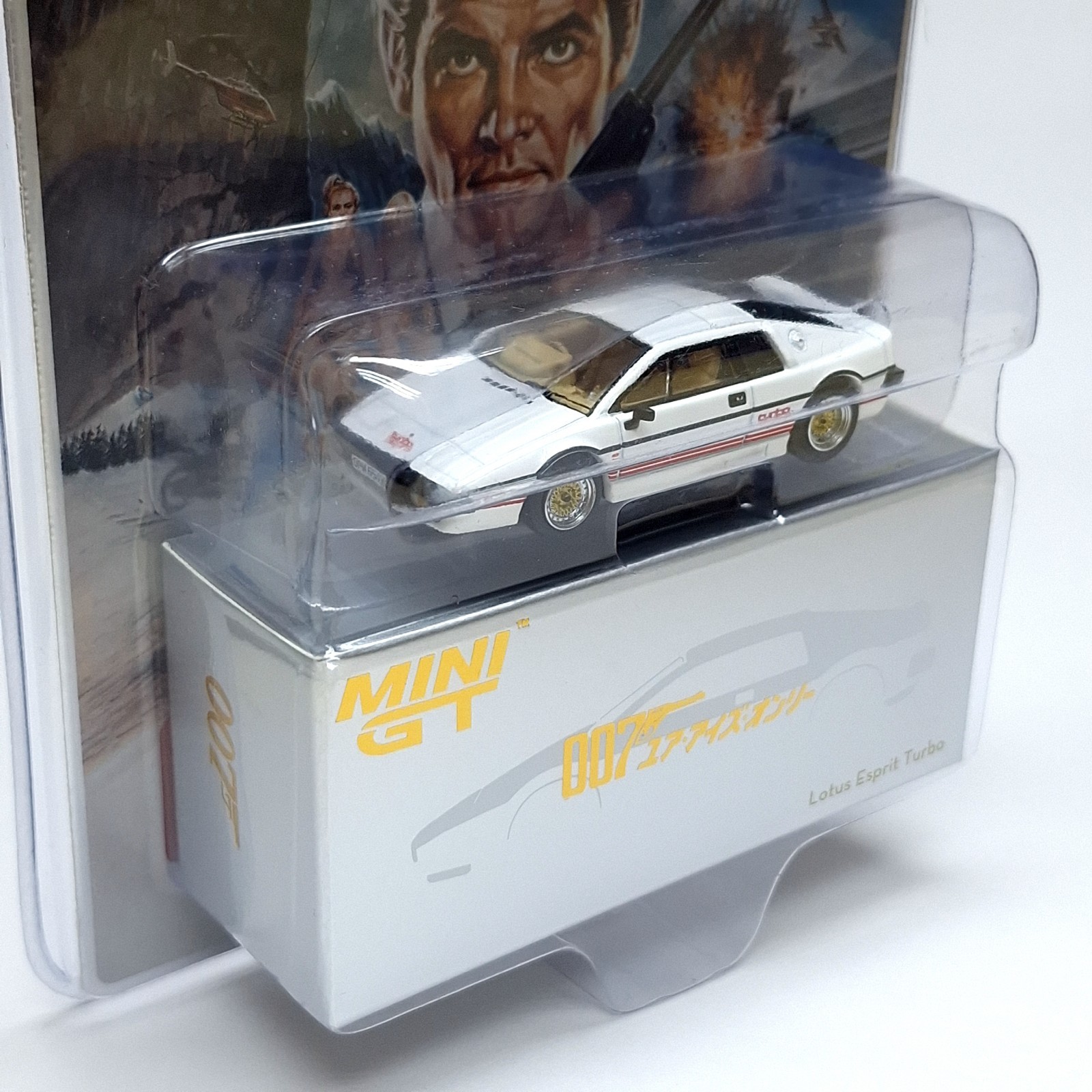 MINI GT 907 Lotus Esprit Turbo White ” For Your Eyes Only ” 1/64 New Diecast Car