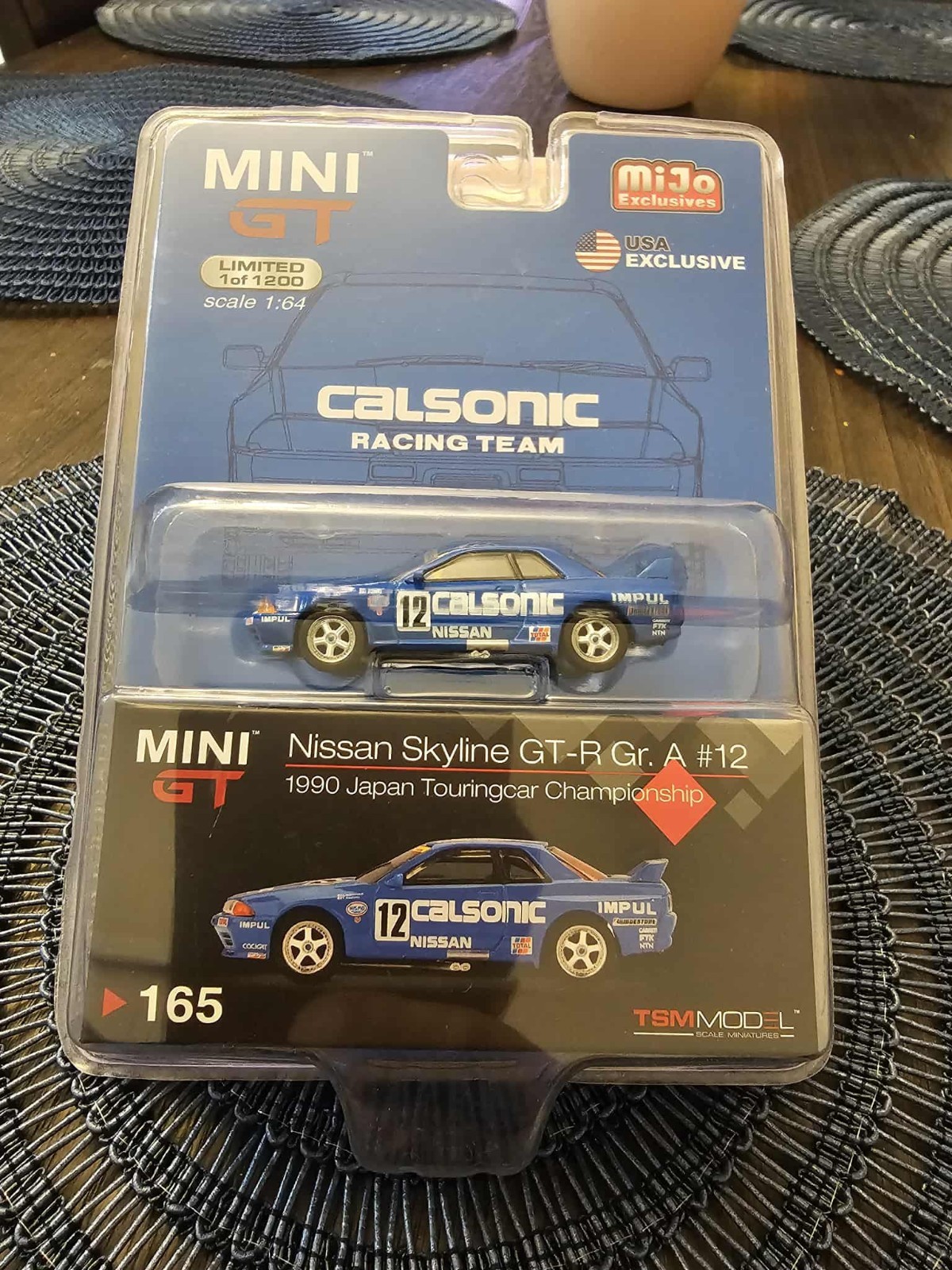 MINI GT 165 Nissan Skyline GT-R (R32) Gr. A #12 Calsonic 1990 Japan Touringcar C