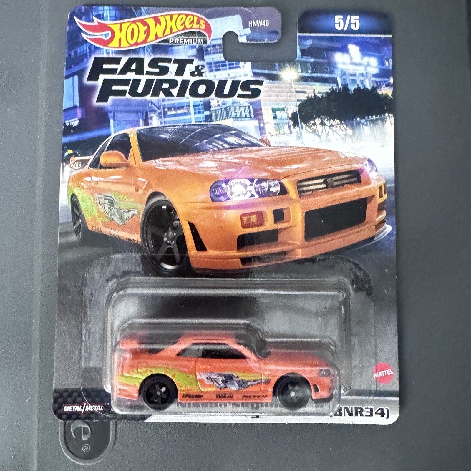 Hot Wheels 1:64 Fast & Furious Premium Nissan Skyline GT-R BNR34