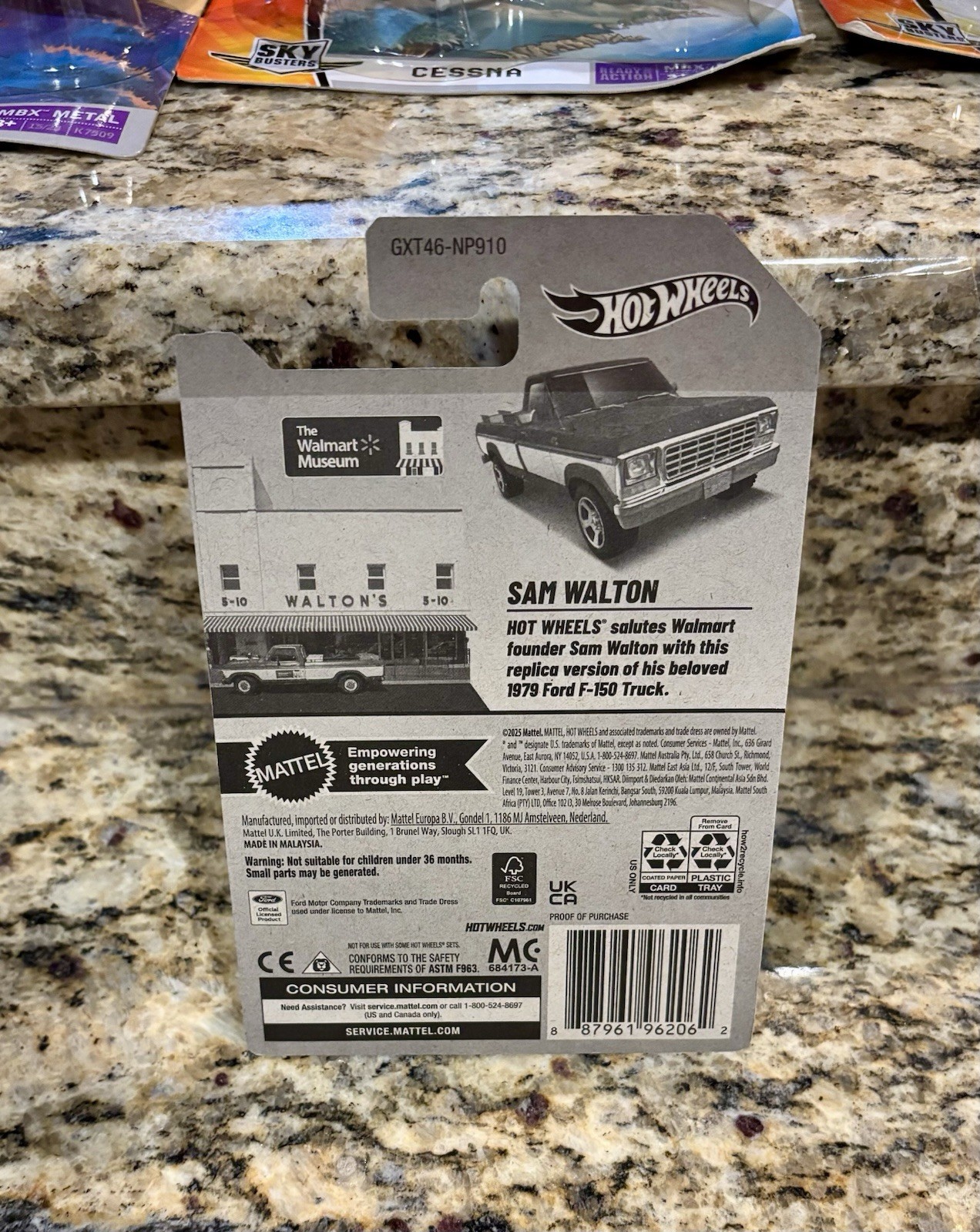2025 Hot Wheels Walmart Museum WALTON’S 5-10 1979 Ford F-150 Pickup Truck NIB