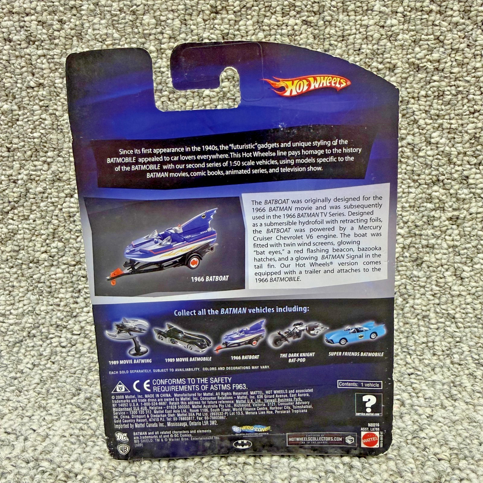 Hot Wheels 1966 Batman Batboat with Trailer Unopened Box