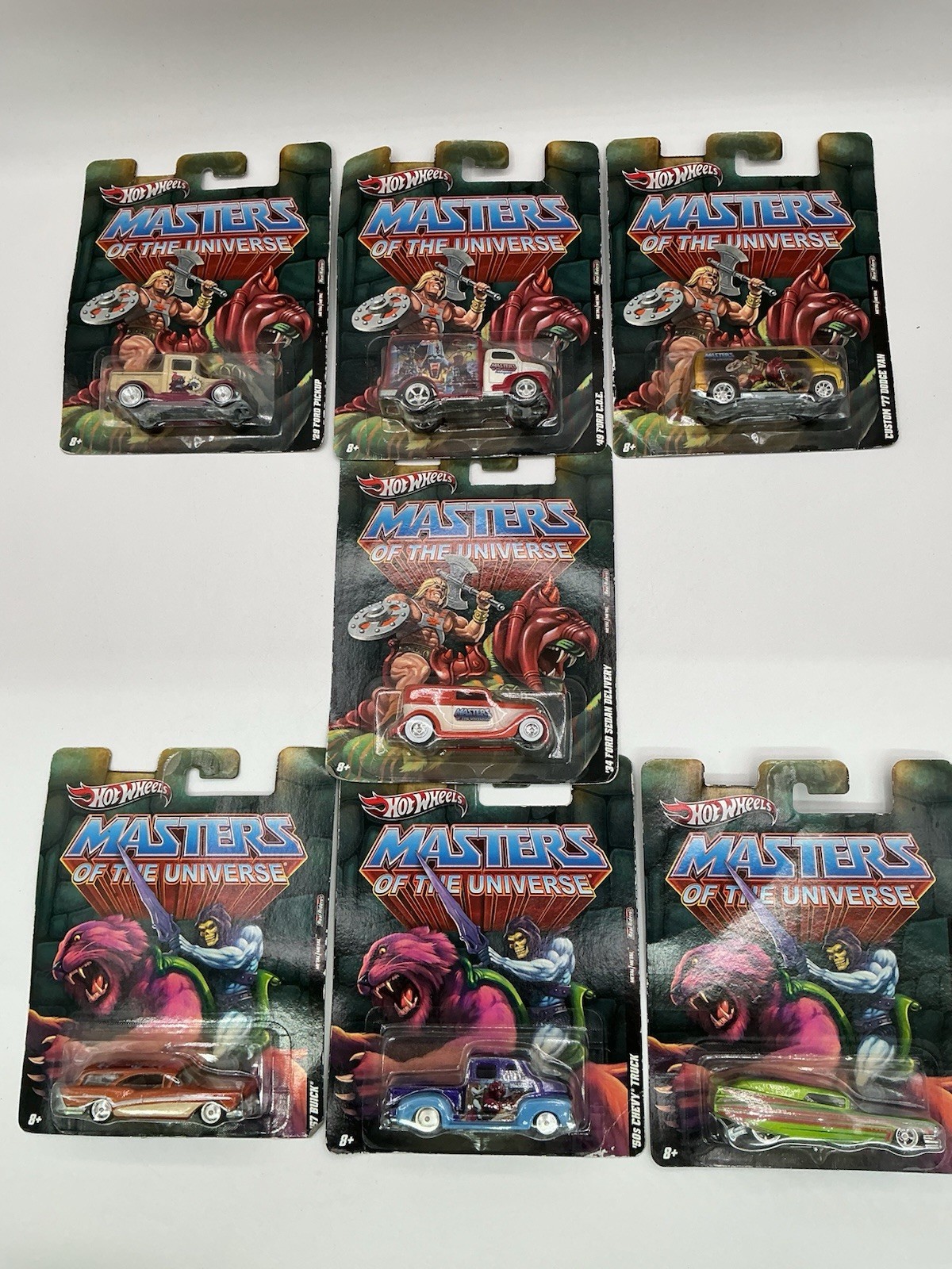 2011 Hot Wheels Pop Culture Masters Of The Universe MOTU Complete 7Car Set- Z 25