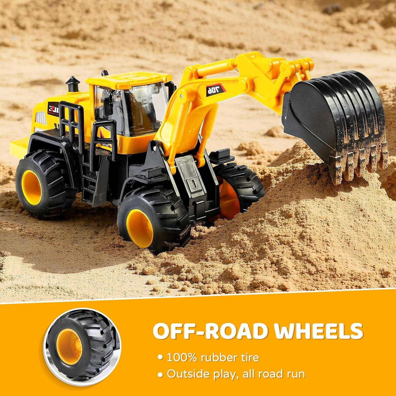 Construction Truck Toys for Boys 3-8 Years Excavator Forklift Bulldozer