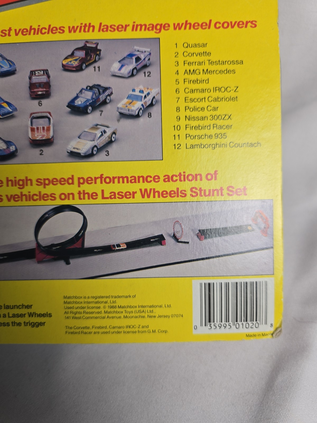 Vintage Matchbox Laser Wheels Protech Pontiac 16 With Launcher New In Box 1988