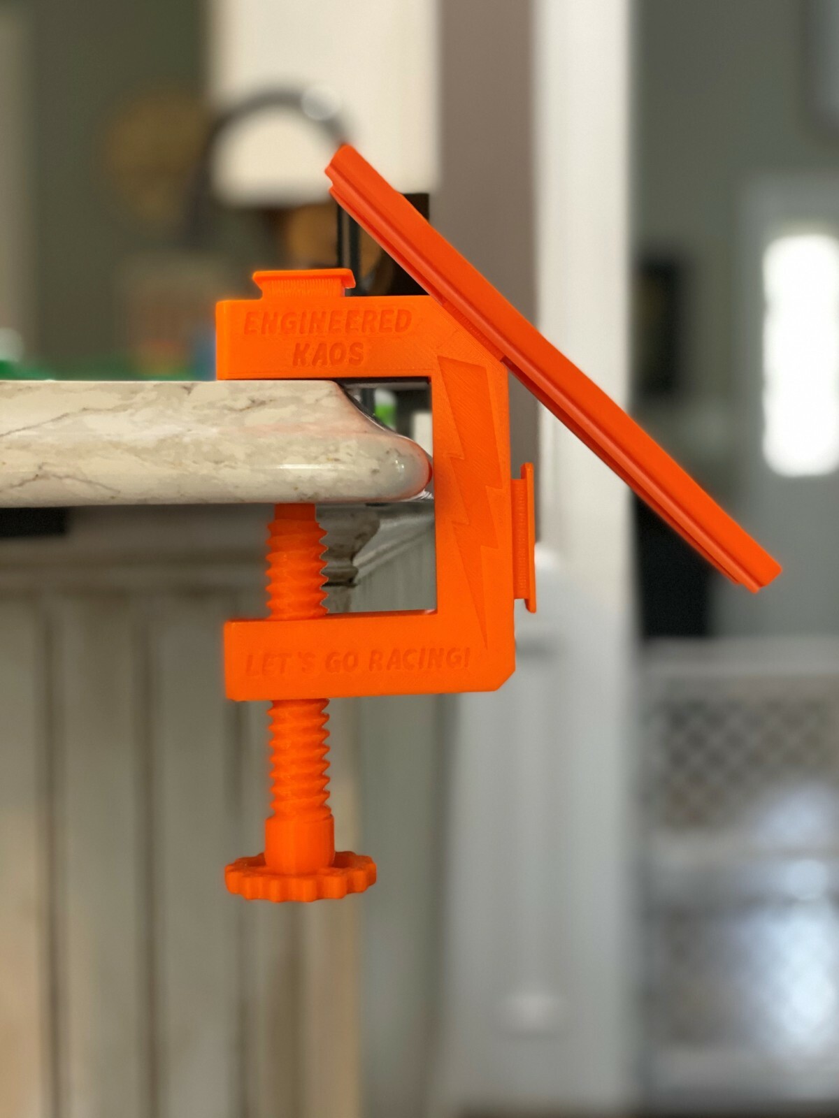 Improved Hot Wheels Track C-Clamp, Nonslip Rubber Grip, Superior Screw Handle