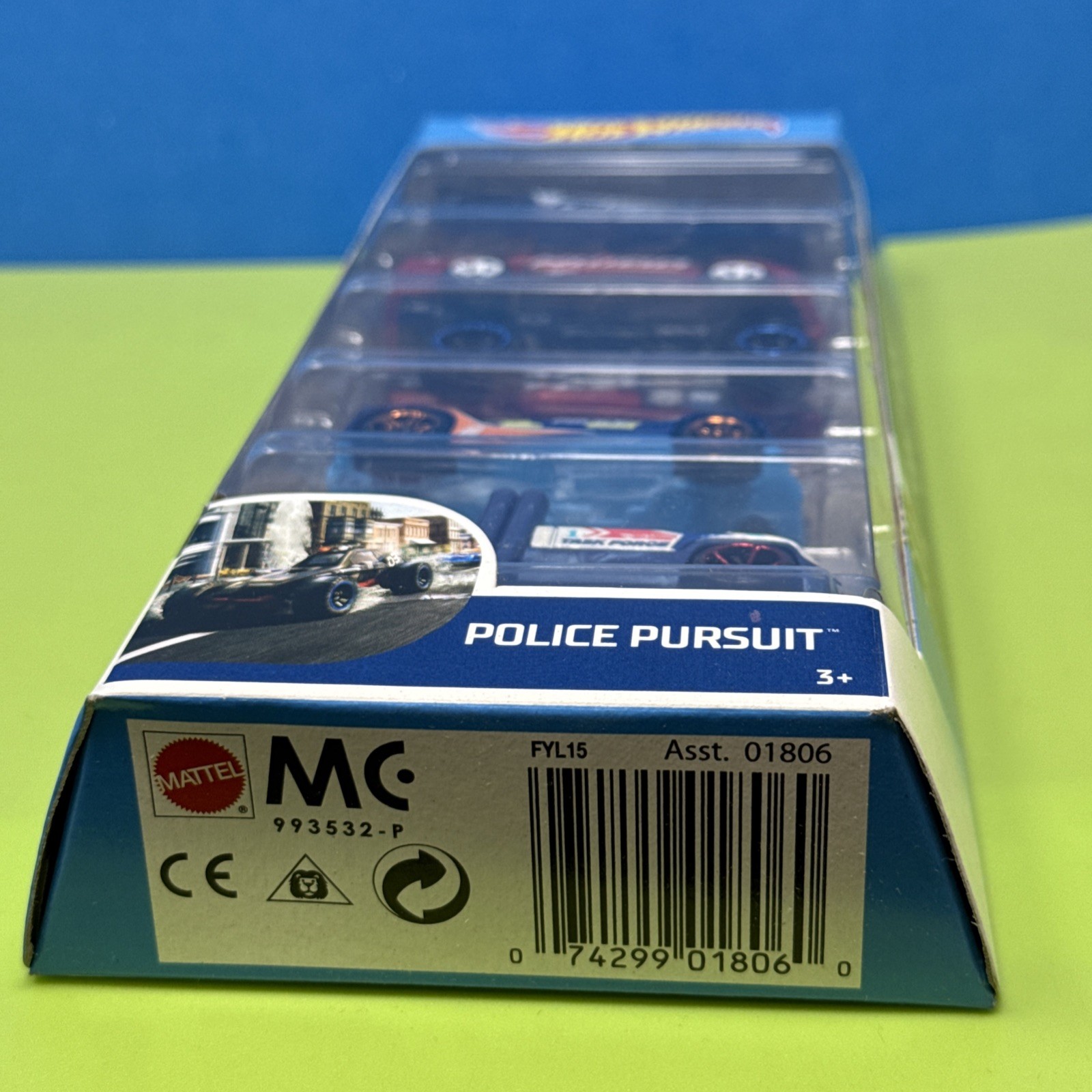 Hot Wheels Police Pursuit 5-Pack FYL15 Swat Task Force HWPD New 2019