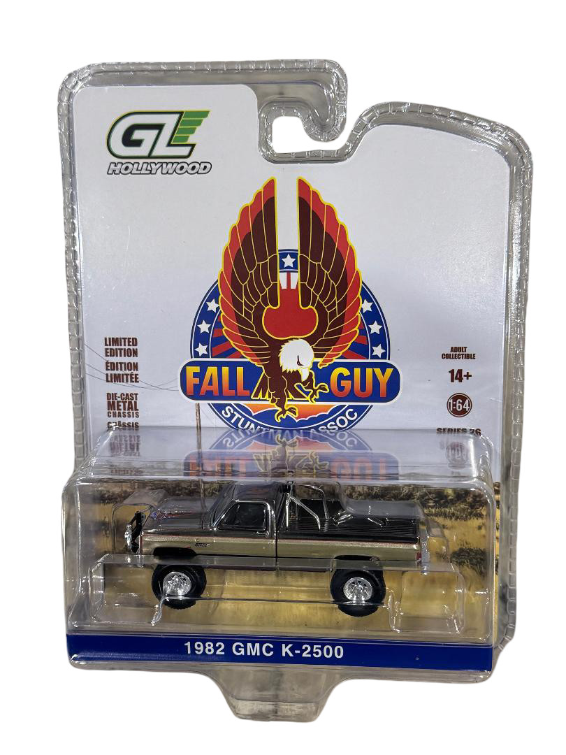 Greenlight COLOR CHROME CHASE Fall Guy Stuntman 1982 GMC K-2500 Sierra 1/64