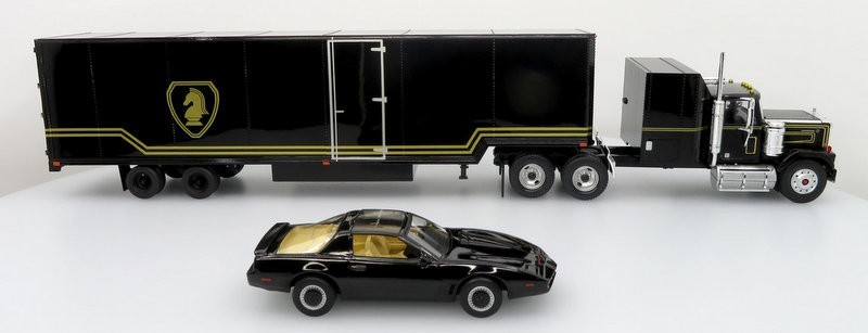1980 GMC General Tractor w/ Trailer & 1982 Pontiac Firebird Trans Am: Knight Set