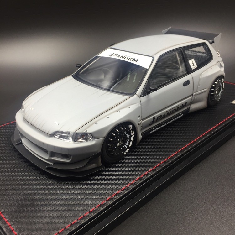 Ignition Model 1/18 Ig 1471 Pandem Honda Civic EG6 In Battle Gray.Cldc Exclusive