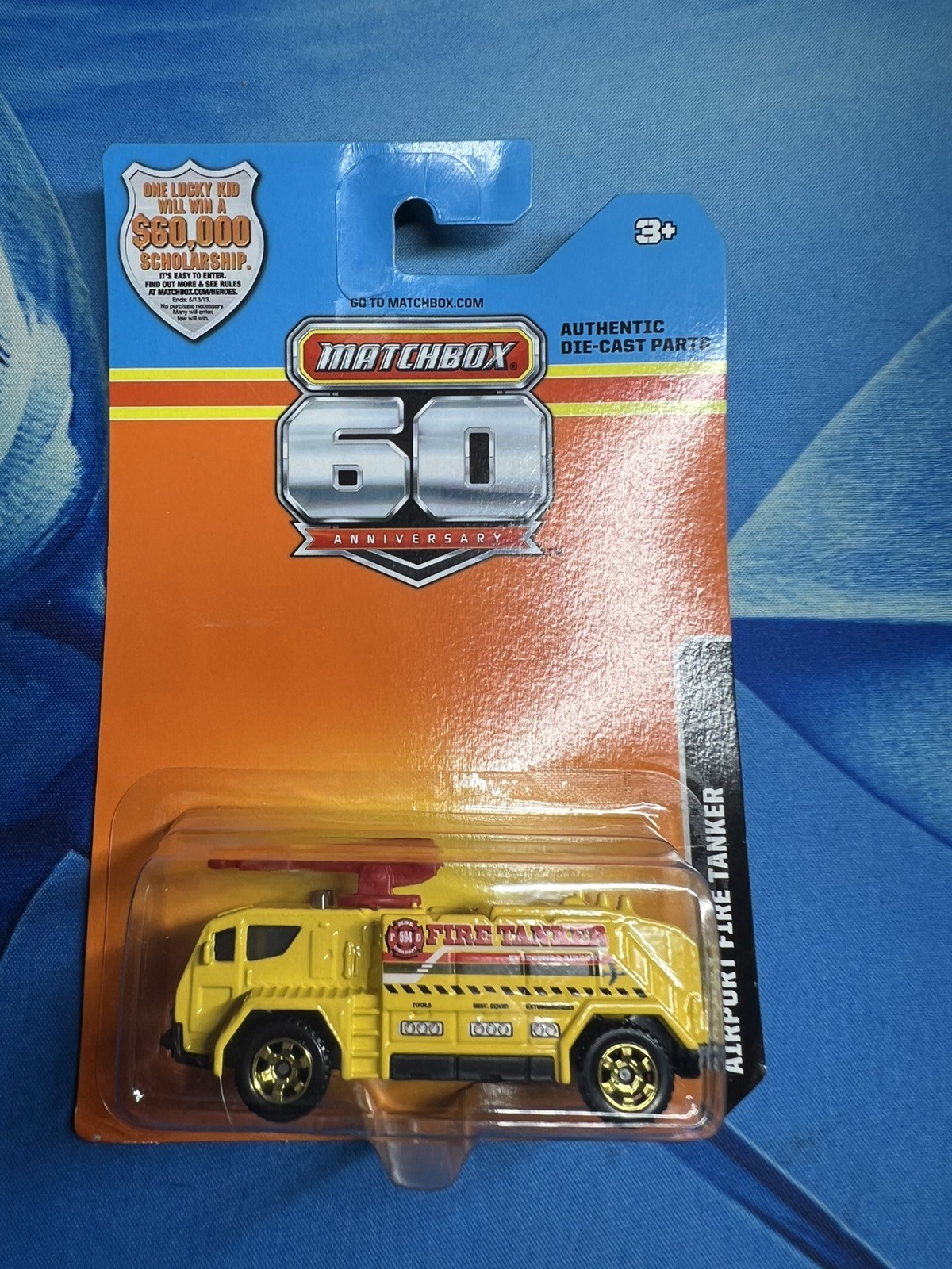 Matchbox (2012) 60th Anniversary Airport Fire Tanker Yellow – NEW BDN93