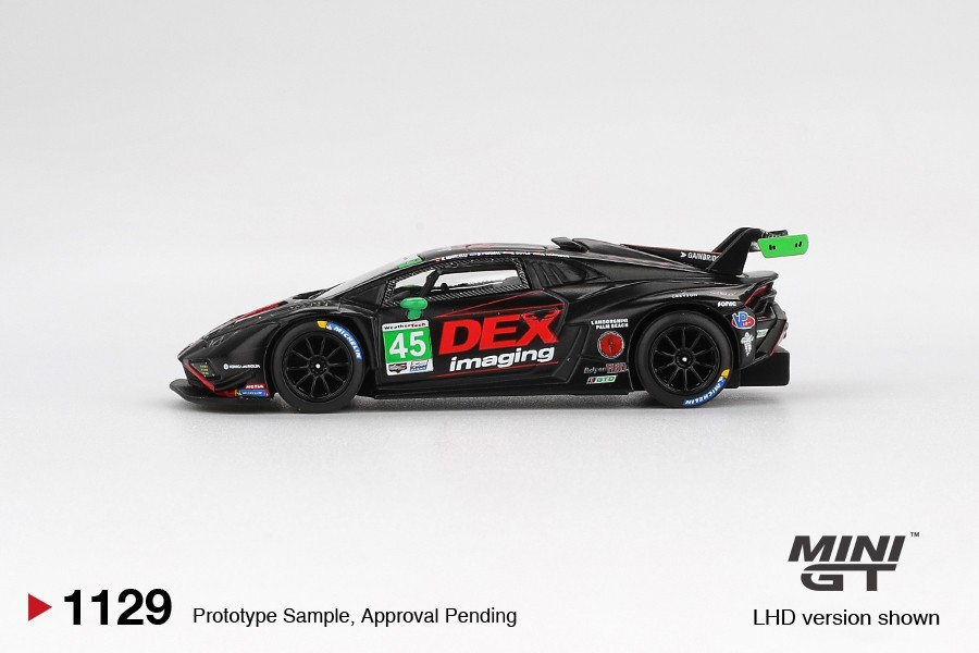 Mini GT 1:64 Lamborghini Huracán GT3 EVO2 #45 DEX 2024 IMSA Daytona #1129
