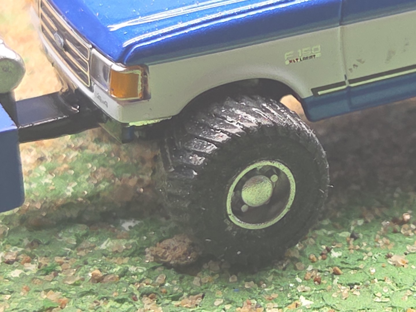 CUSTOM BUILT 1:64 GreenLight 1988 FORD HOT ROD PULLING TRUCK ertl puller Diesel