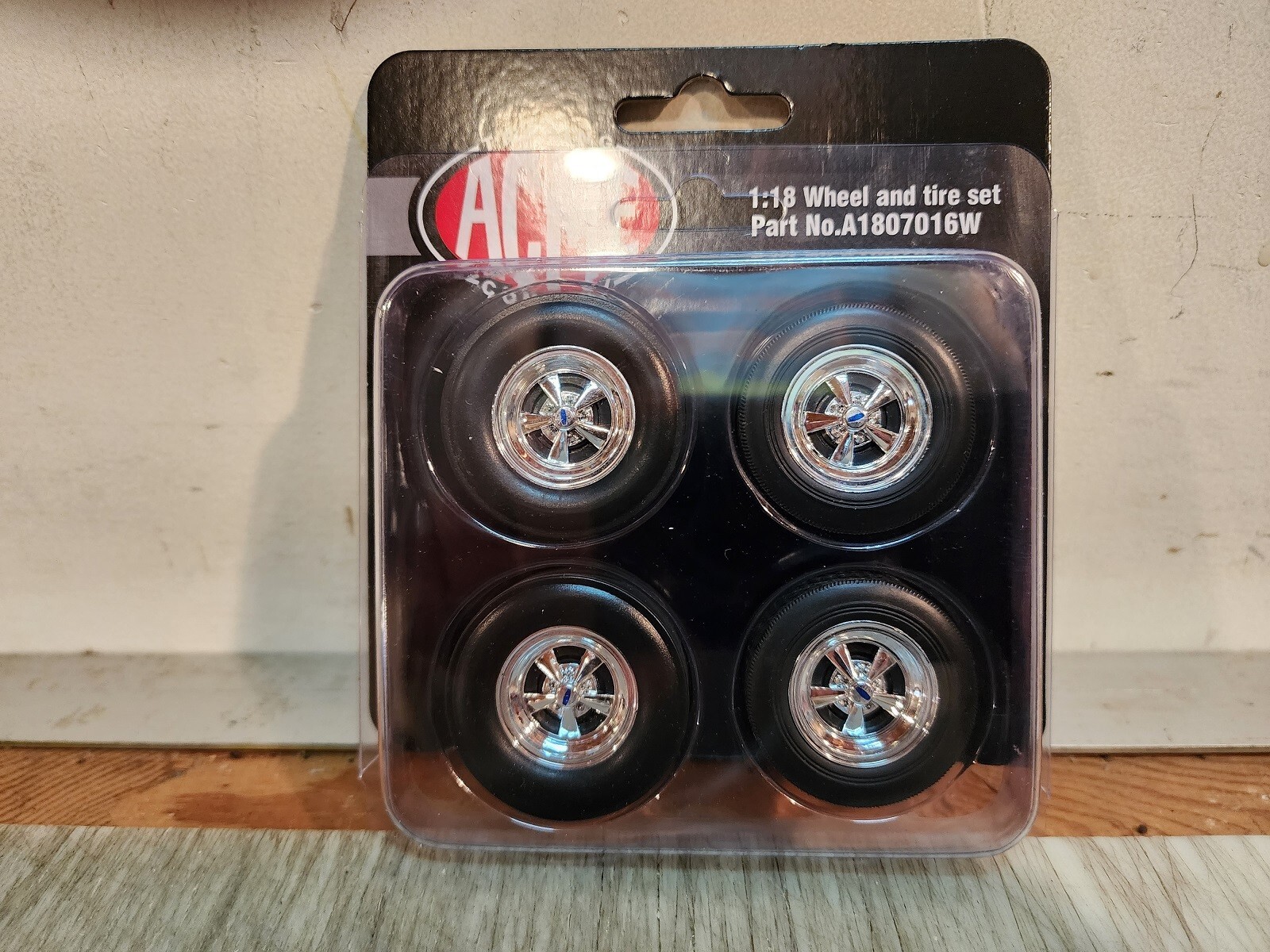 1:18 ACME CRAGAR CHROME DRAG WHEEL AND TIRE SET – A1807016W -BEST PRICING-WOW
