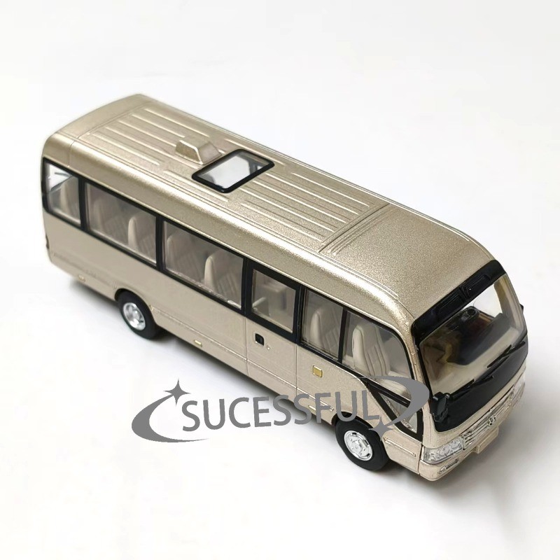 1:64 2013 Toyota Coaster Diecast Alloy Official Minibus Replica Model