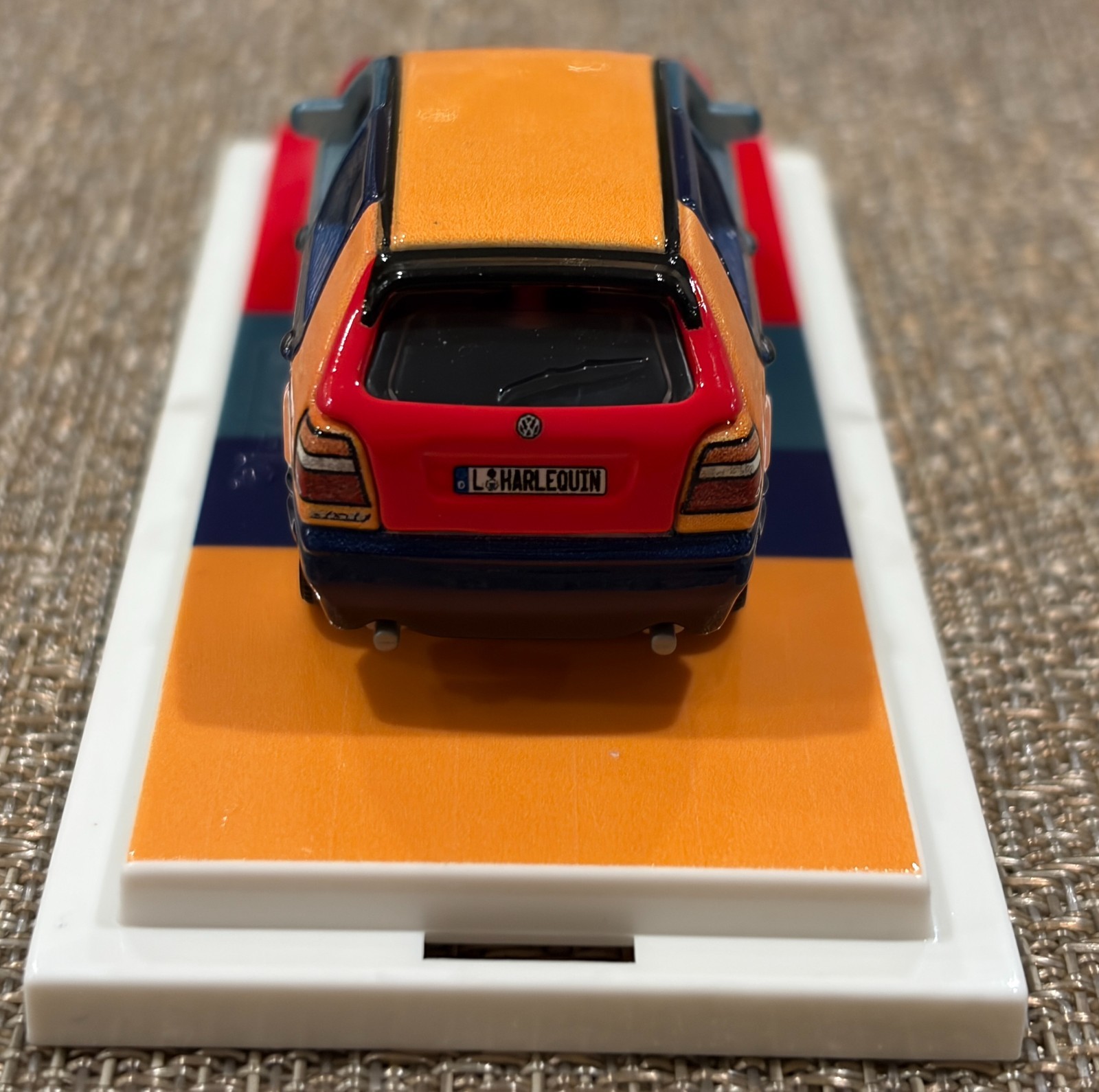 2024 Matchbox Mattel Creations Harlequin 1995 Volkswagen Golf MK3,Factory Sealed