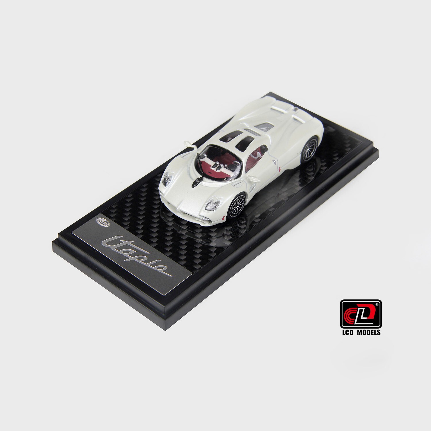 LCD Models 1:64 – Pagani Utopia Coupe White – Diecast Model