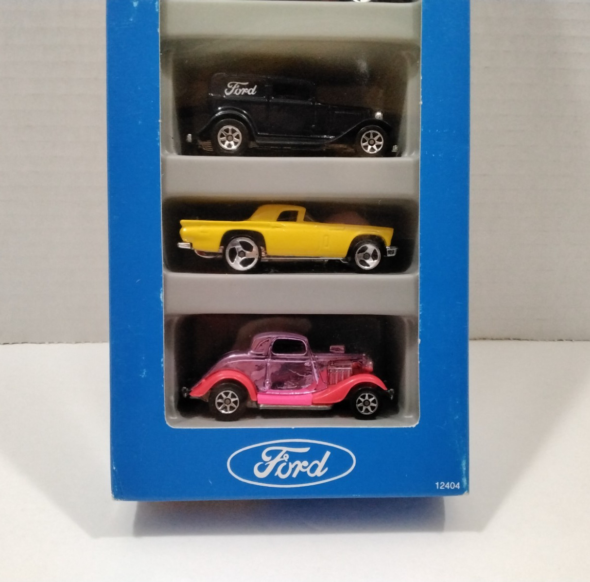 Hot Wheels Ford 5 Pack With Rare 3 Window 34 Ford Coupe Pink Chrome