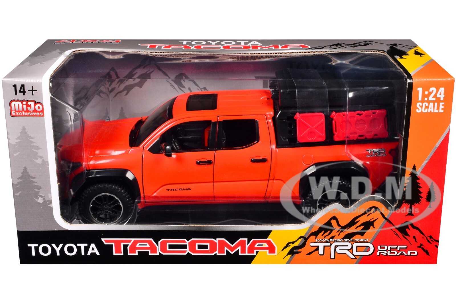2024 TOYOTA TACOMA TRD OFF ROAD ED. PICKUP ORANGE 1/24 DIECAST MODEL H08778-OR