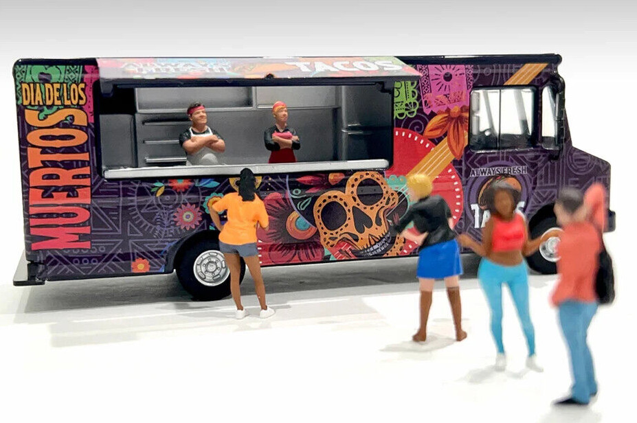American Diorama 1/64 TACO FOOD TRUCK Die Cast Vehicle -TACOS-
