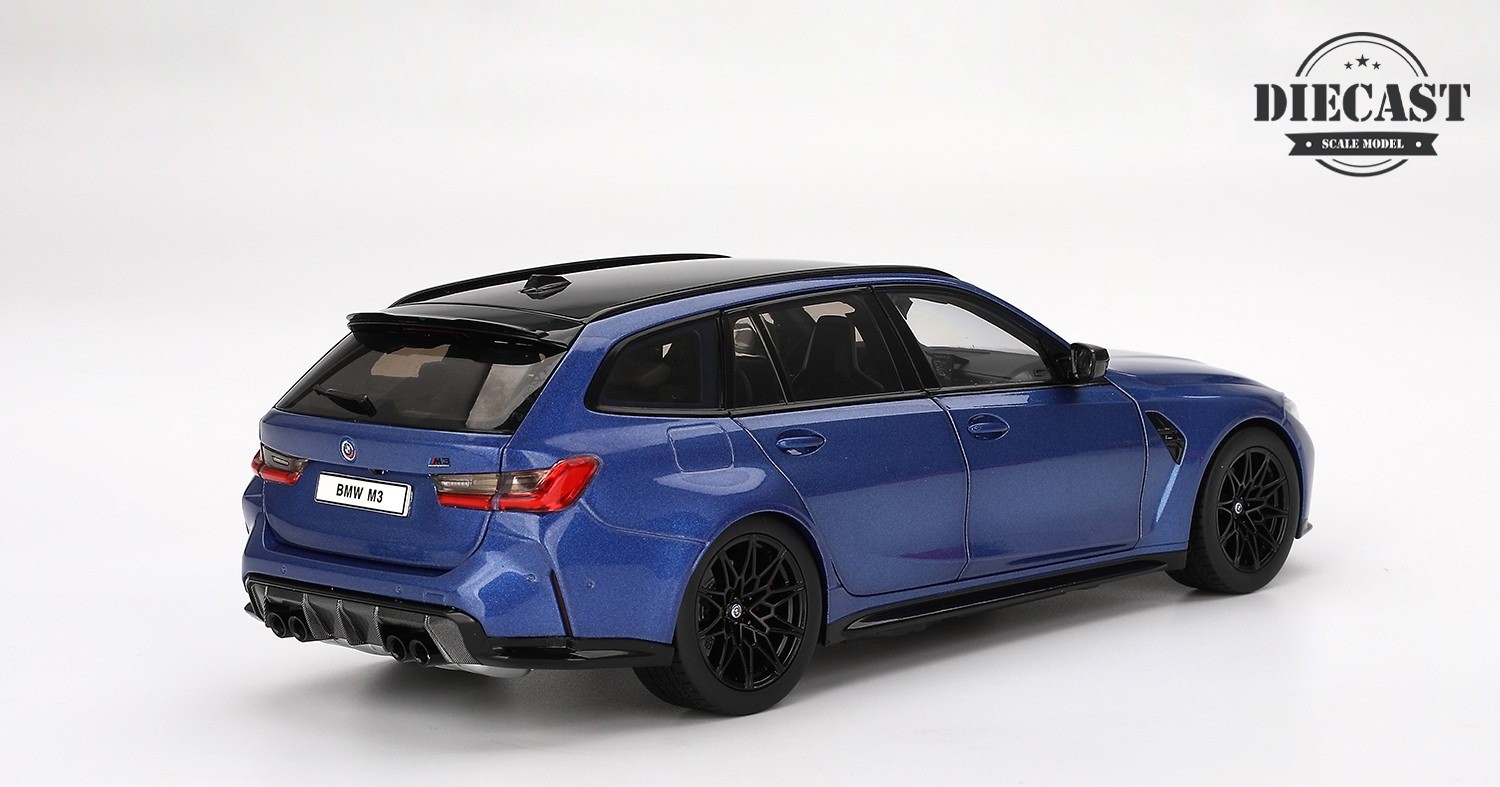 BMW M3 Touring M Portimao Blue Metallic in 1:18 scale by True Scale Miniatures