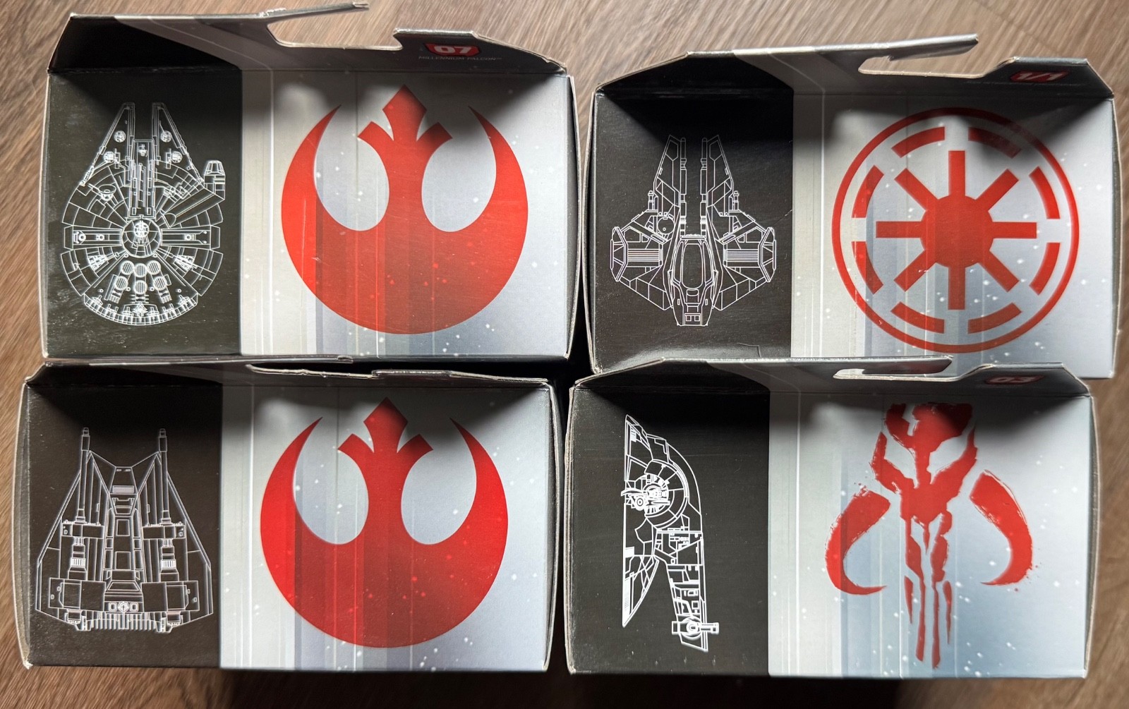 Hot Wheels Star Wars Starships Select Lot of 4 Brand New