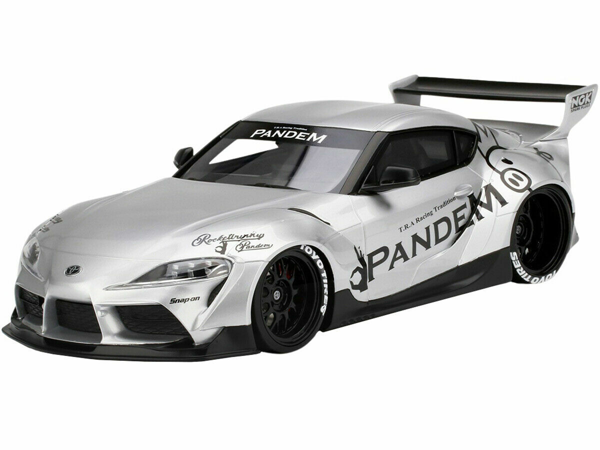2020 TOYOTA PANDEM GR SUPRA V1.0 1:18 RESIN TS0297 SILVER ACME