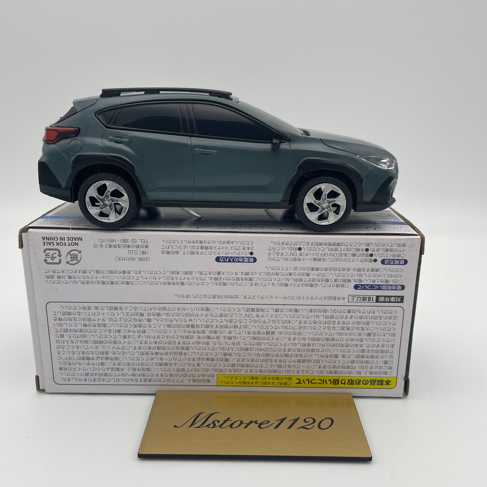 Subaru Minicar Crosstrek EyeSight Novelty Miniature Toy Hobby with Box Used