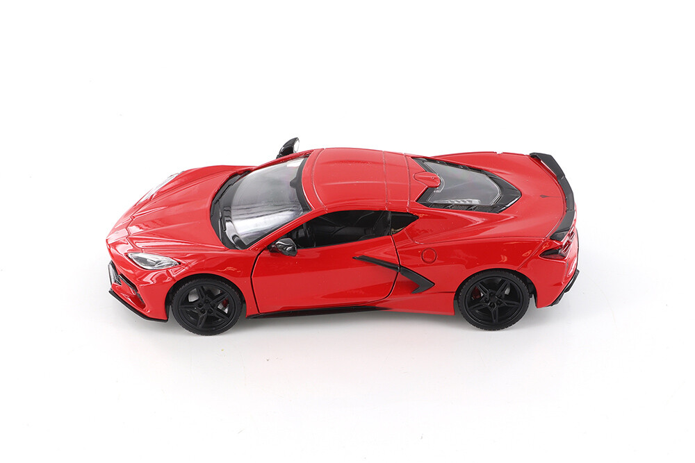 Red 2020 Chevrolet Corvette Stingray C8 1/24 Scale Diecast Model (NO BOX)