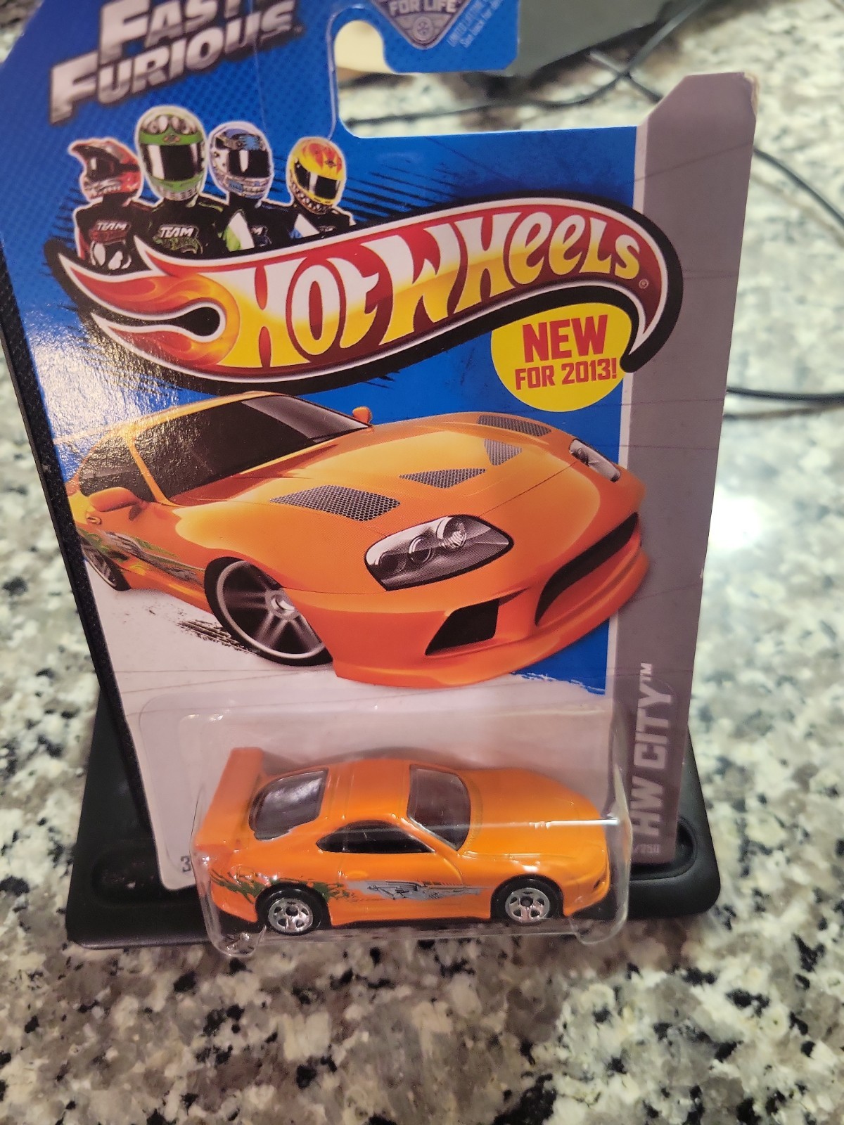 Hot Wheels Fast & Furious Toyota Supra 1:64 Orange Diecast Car 2013