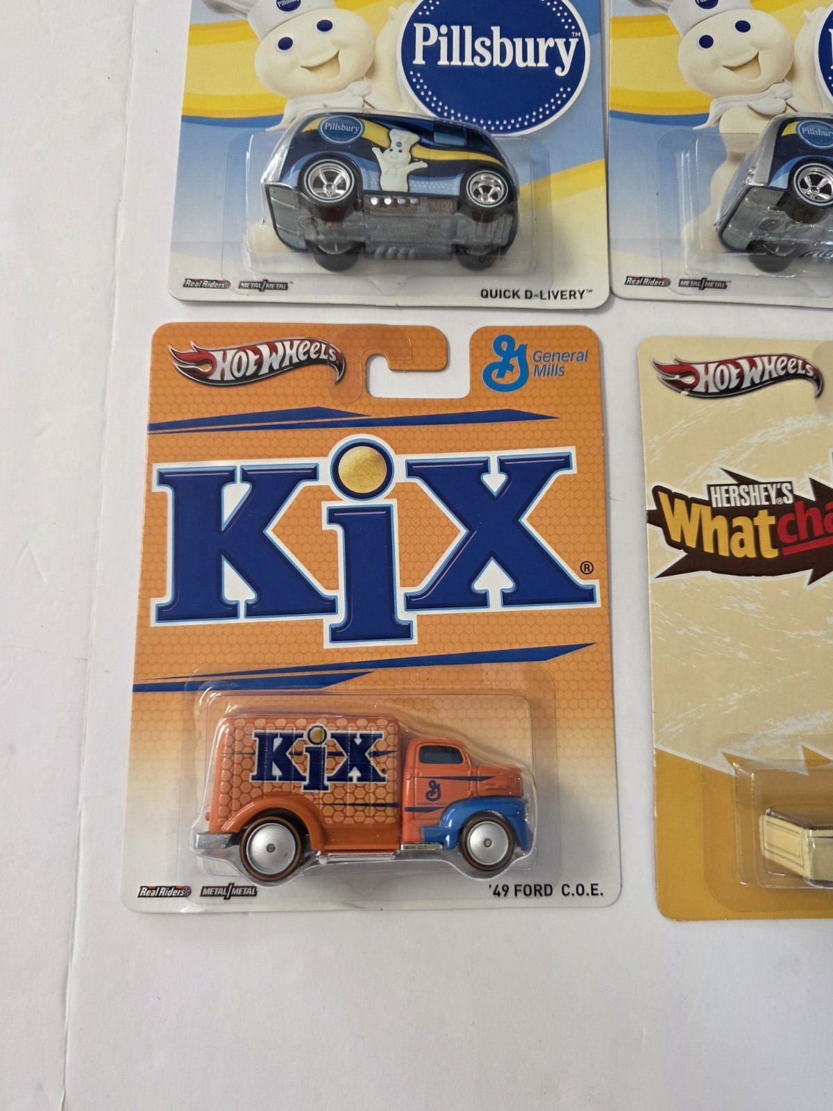 Hot Wheels 1:64 diecast carded Car lot of 9 Hershey General Mills Pop Culture