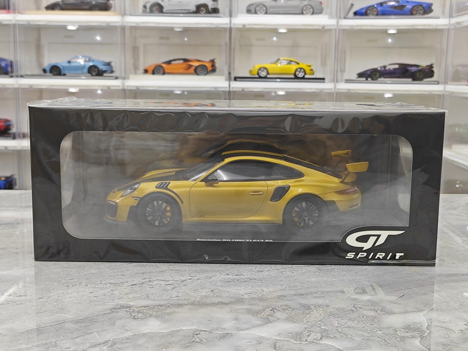 GT Spirit 1:18 Porsche 991.2 GT2 RS Gold Limited Edition Car Model