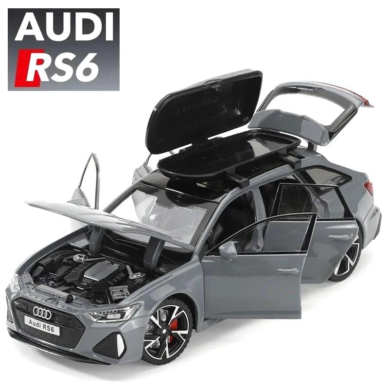 NEW 1:32 Diecast Model for Audi RS6 Avant Vehicle Car Toy Sound & Light Toy Gift