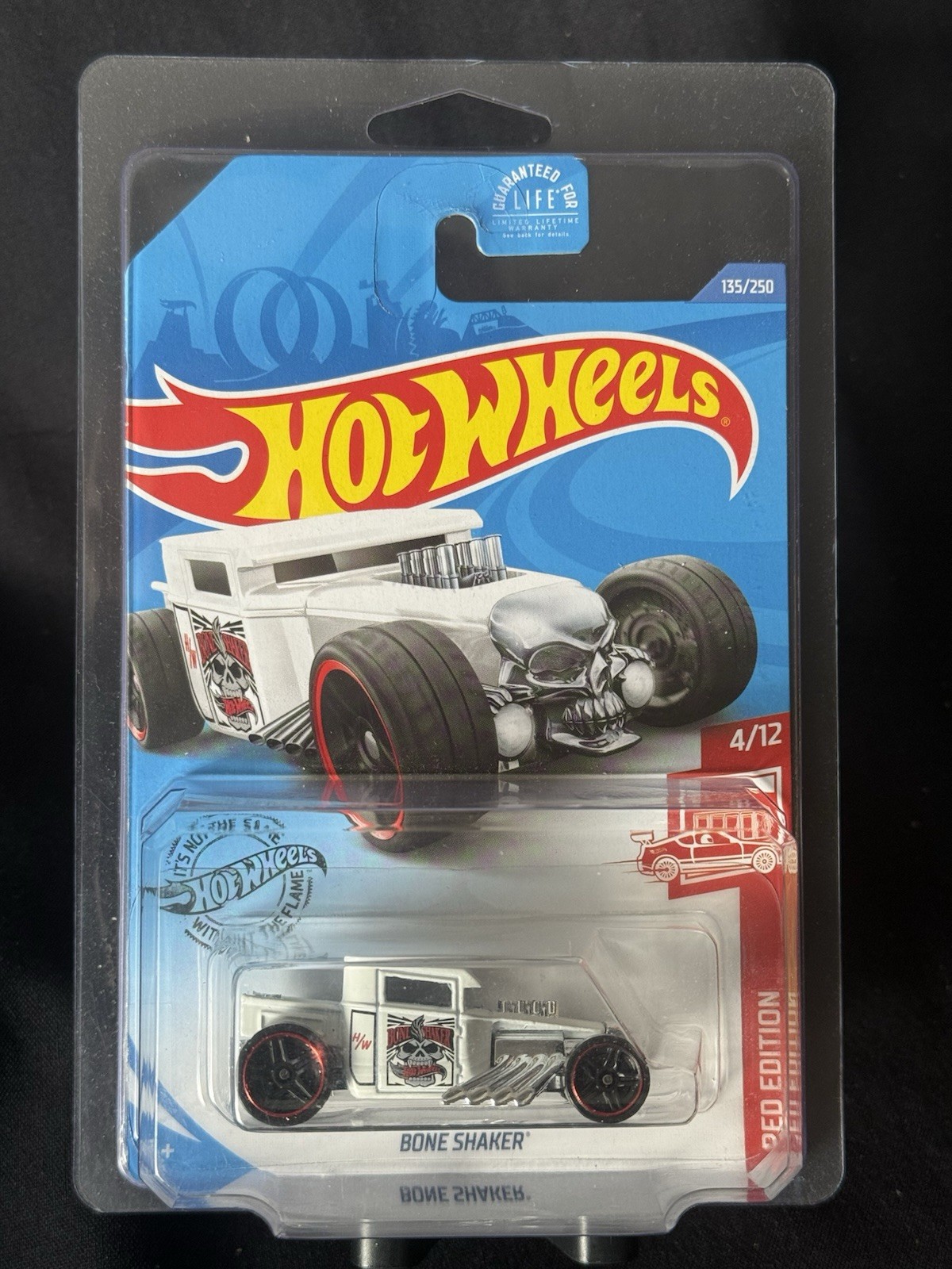 HOT WHEELS Red Edition Bone Shaker TARGET EXCLUSIVE With Protector