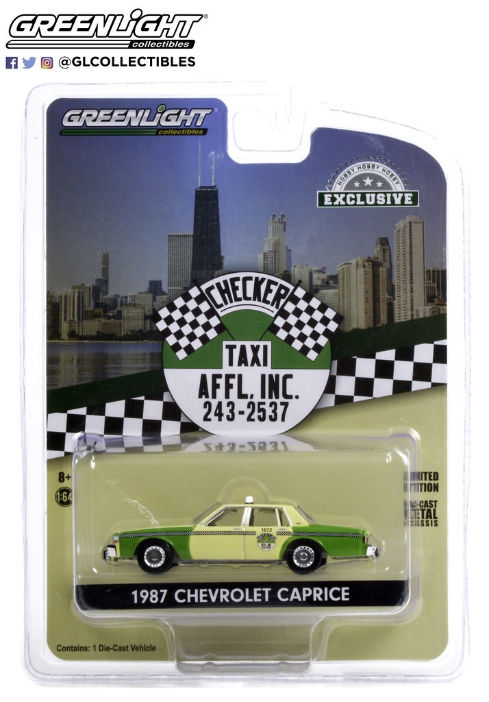 Greenlight 1:64 Checker Taxi 1987 Chevrolet Caprice (Hobby Exclusive)