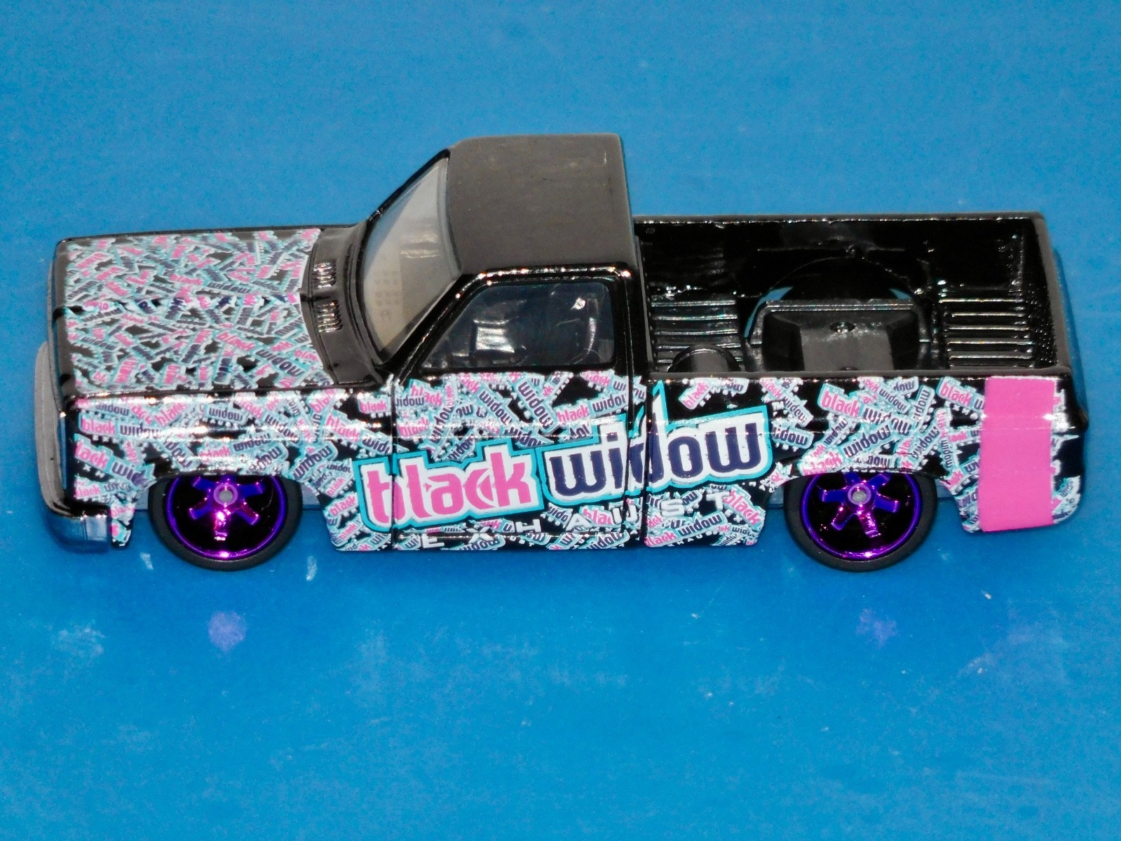 Custom Wheel Swap Hot Wheels Assorted Trucks w/Clear PVC Display Cases