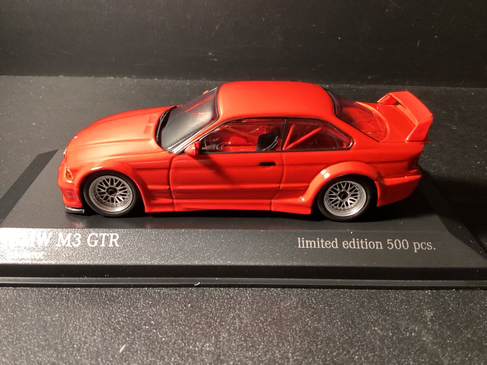 BMW M3 GTR E36 1993 Minichamps Rare Limited in scale 1/43