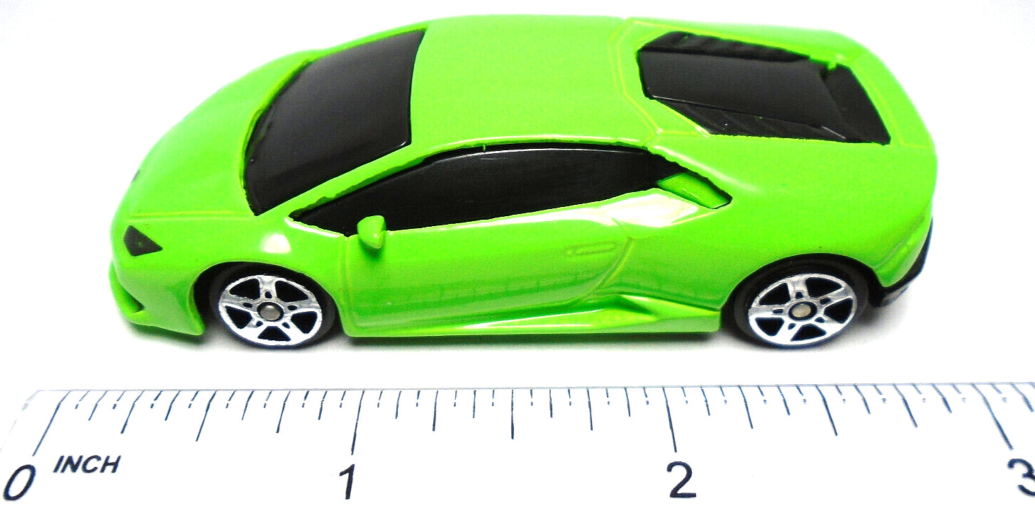 MAISTO LAMBORGHINI HURACAN LP 610-4 GREEN 1:64 DIECAST 3″ CAR WITH SILVER RIMS
