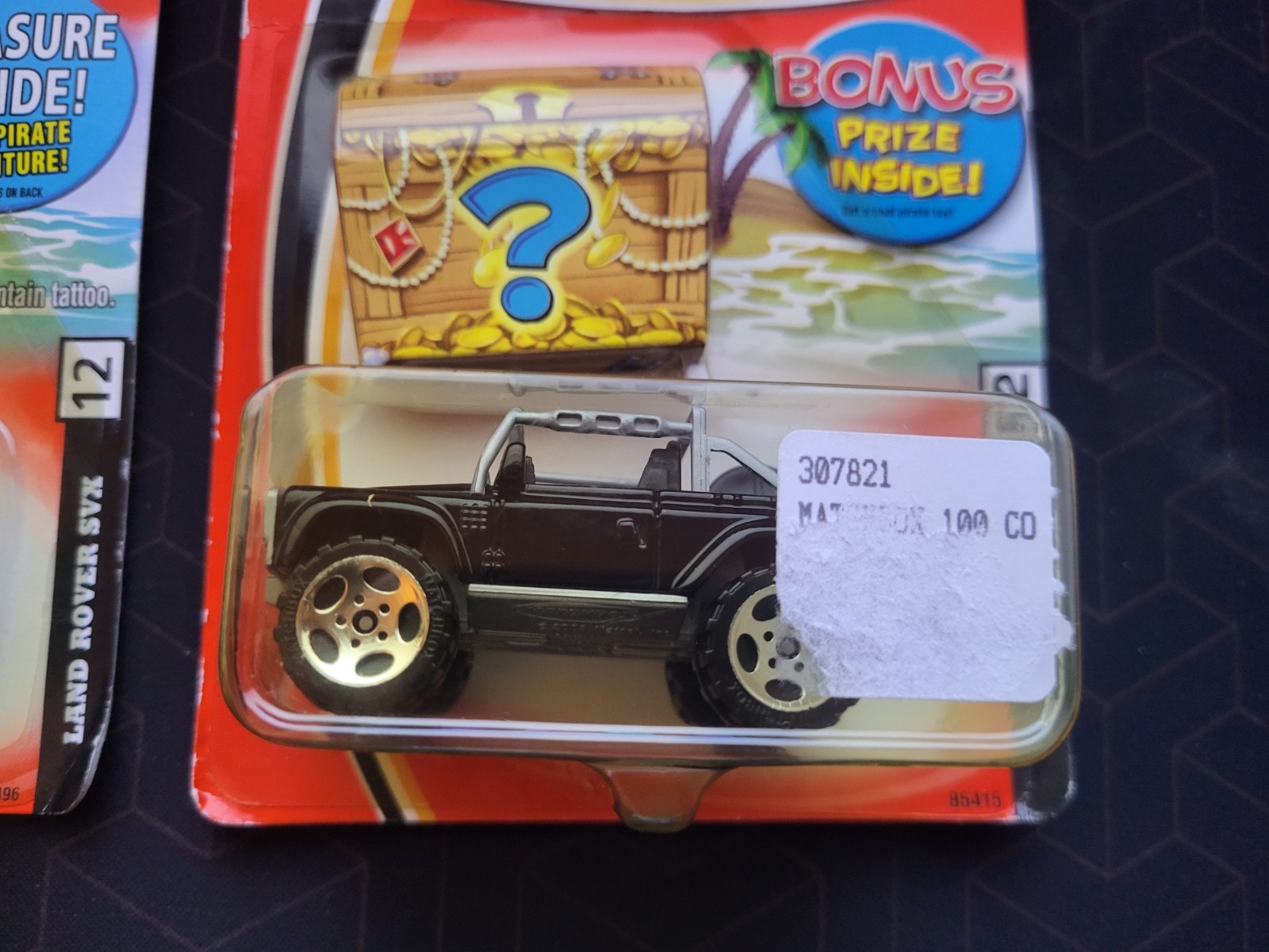 Matchbox Treasure Chest Land Rover SVX Tan #12 / Black #52 SUV (✔️Lot of 2)