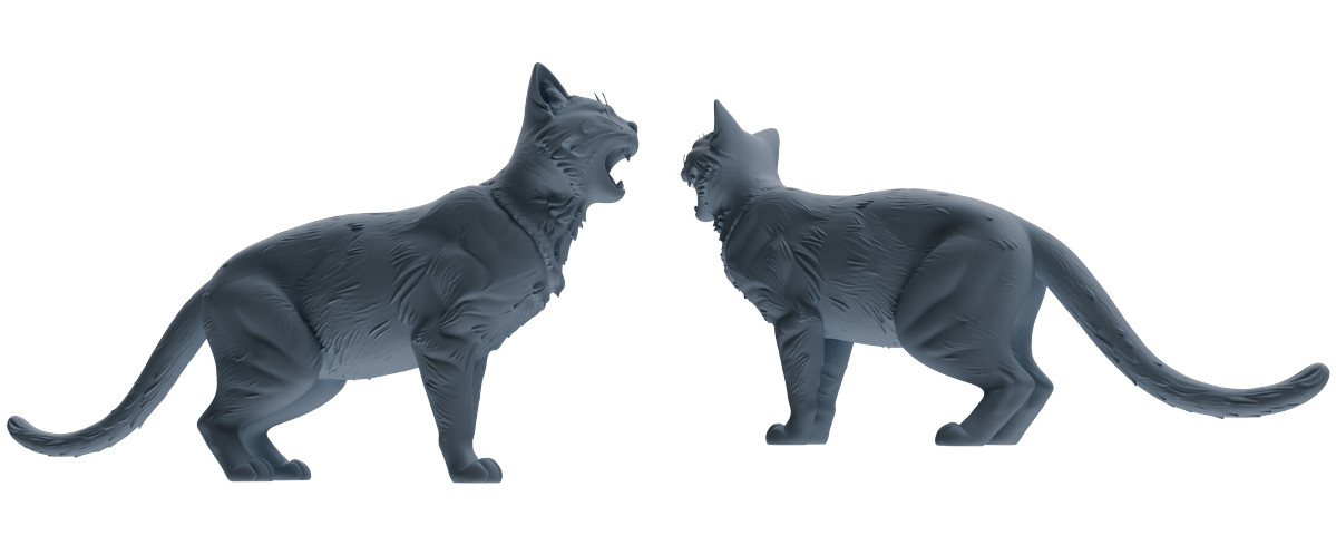 MRY-SFW 1/64/87/160 Cat Pose Model 4 pcs HO N Scale Miniatures Diorama