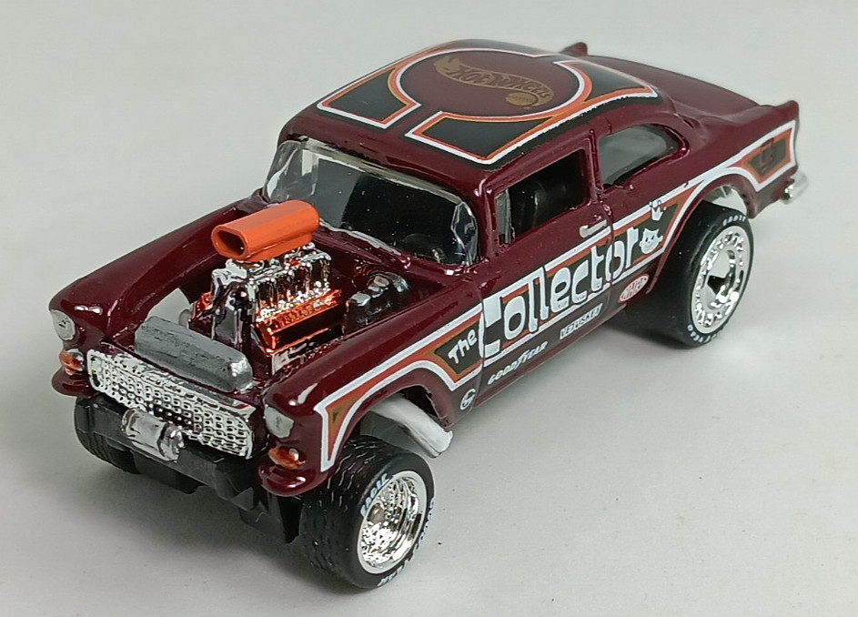 Custom, Hot Wheels ’55 CHEVY BEL AIR GASSER, “Dressed up “Collector”