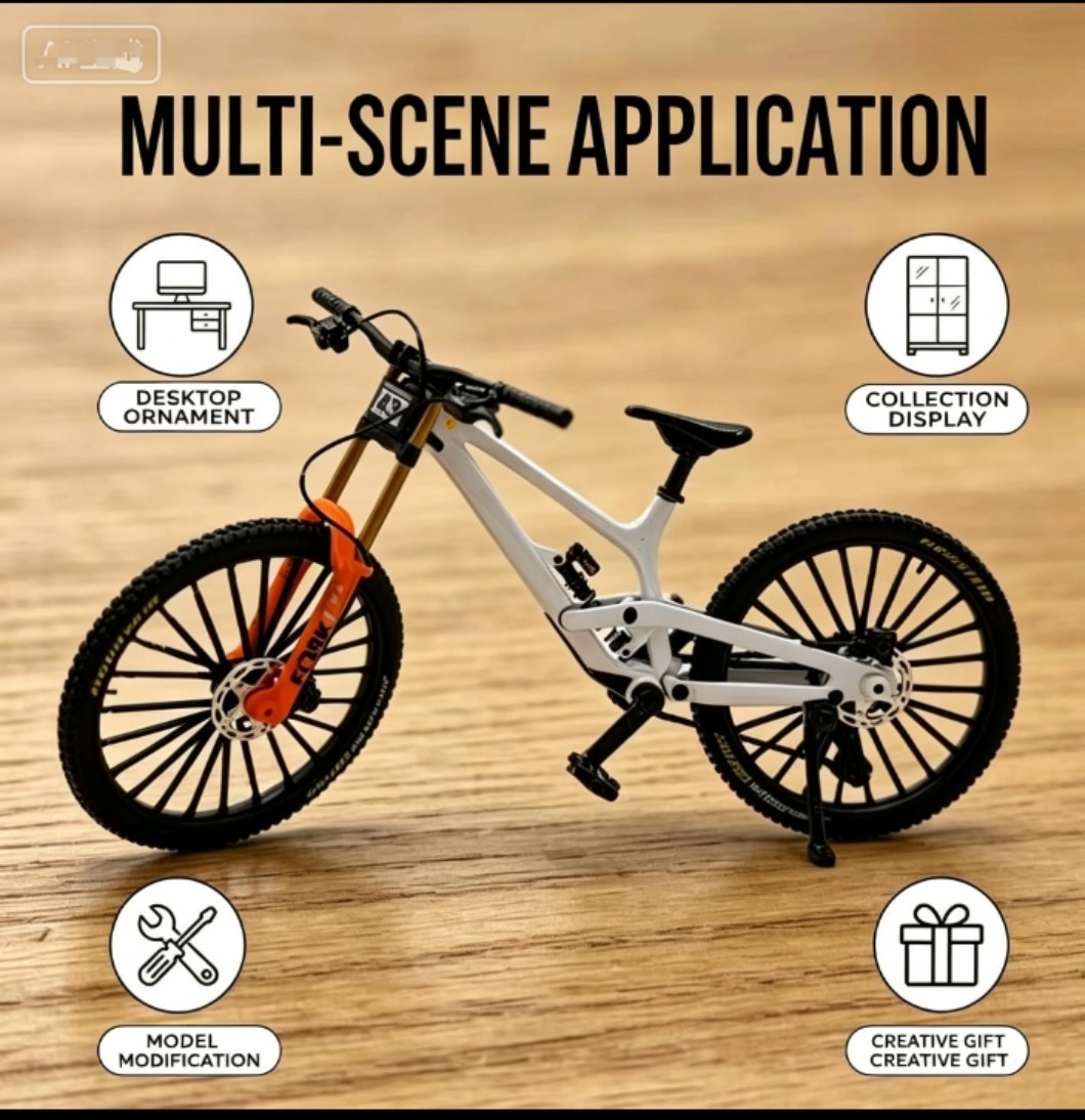 Metal Mountain Bike Model Desktop Mini Alloy Classic Bicycle Toy Die-Cast Finger
