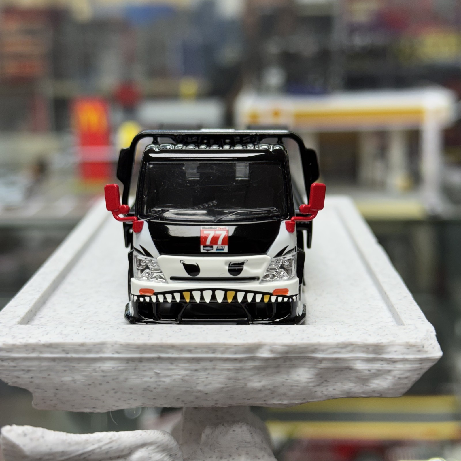 1:64 H300 77# Flatbed Transport Trailer Simulated Alloy Car Model Cool Gift