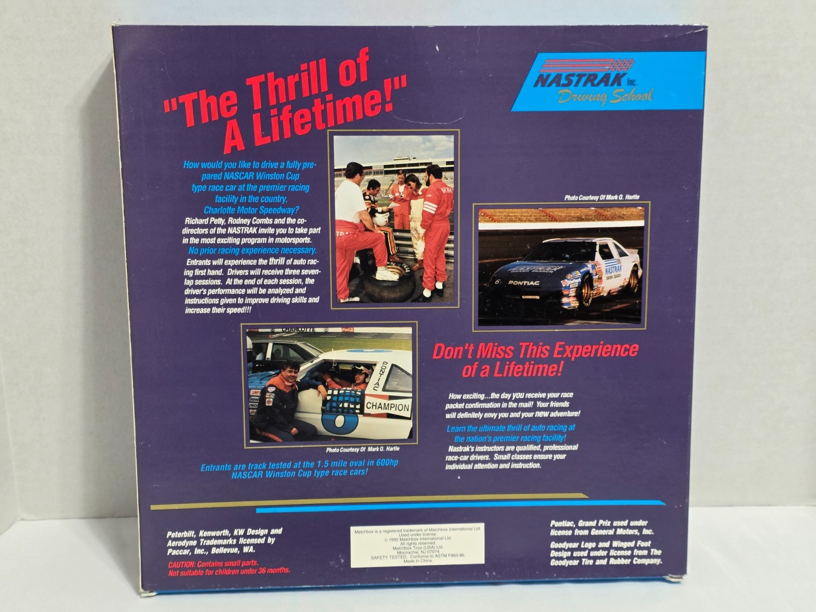 MATCHBOX RICHARD PETTY RODNEY COMBS NASTRAK DRIVING SCHOOL CAR SET 6 CAR 1 TRUCK