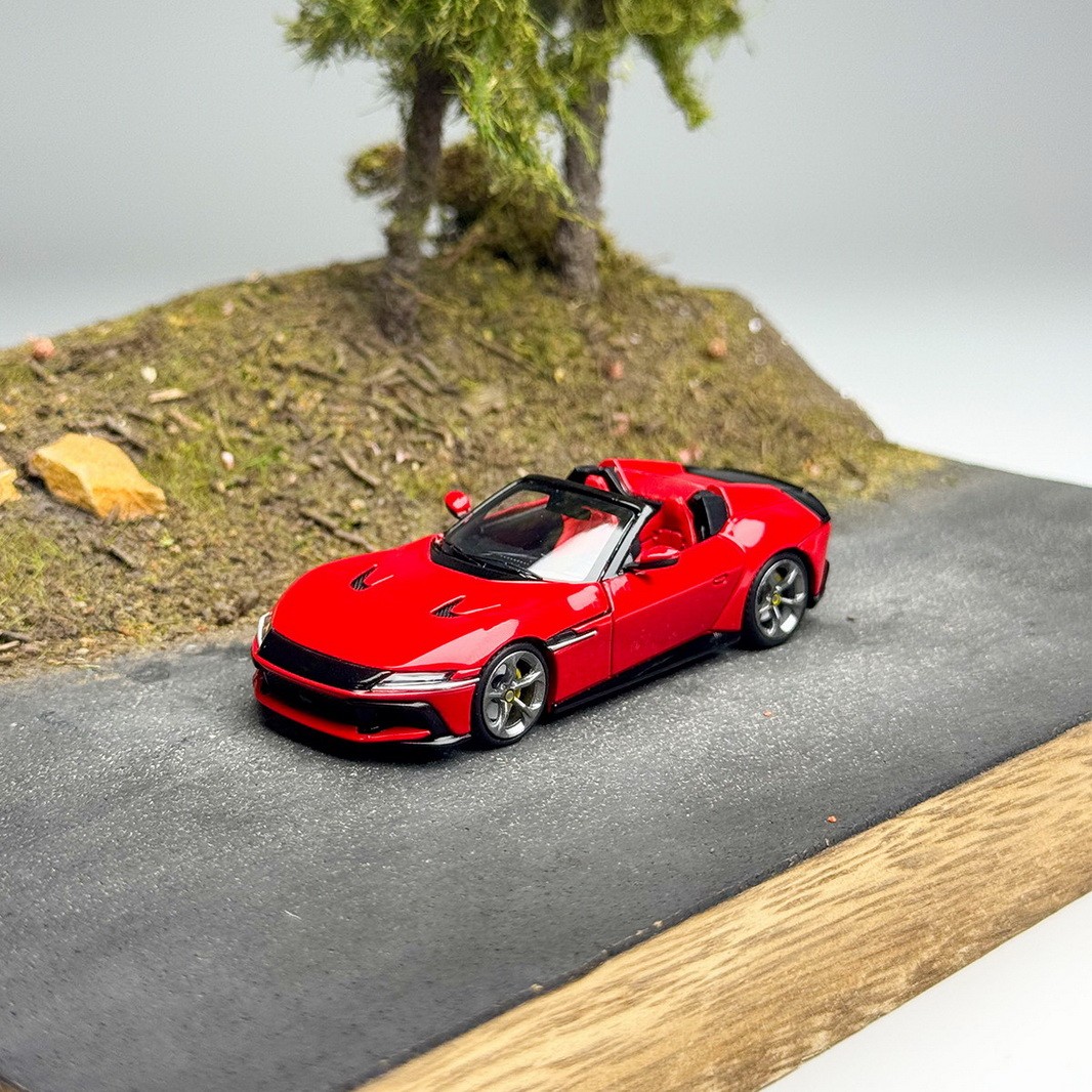 PK 1/64 Scale Ferrari 12Cilindri Spider Red Diecast Car Model Collection gift