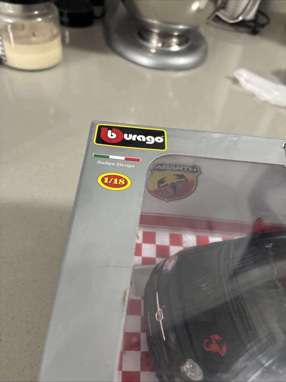 1/18 Abarth 500 ABARTH500 Dealer Officially Licensed Black 2008